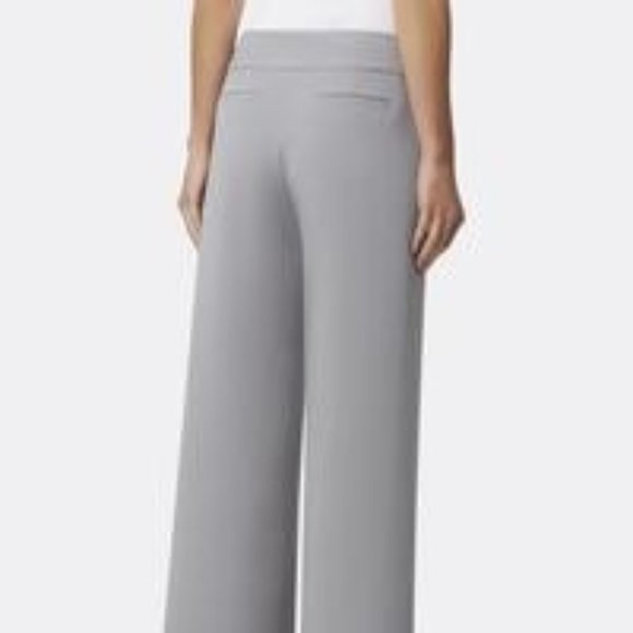 Tahari Pebble Crepe Wide-Leg Pants - Picture 3 of 4
